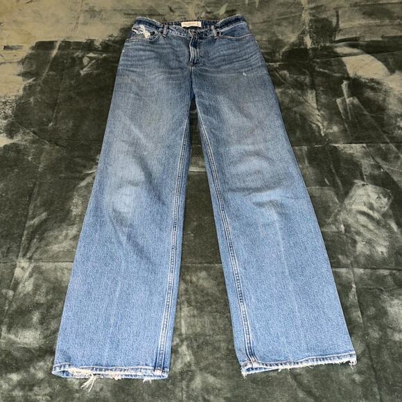 Abercrombie & Fitch Denim - Abercrombie & Fitch The '90s Relaxed Jeans Women's 27/4R Blue Denim Straight Leg
